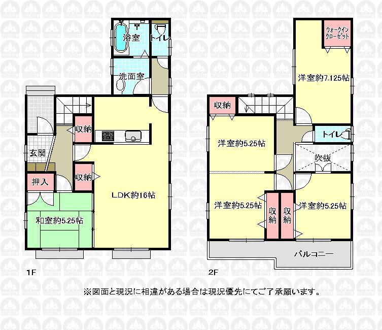 Floor plan. 43,900,000 yen, 4LDK, Land area 127.22 sq m , Building area 109.92 sq m floor plan
