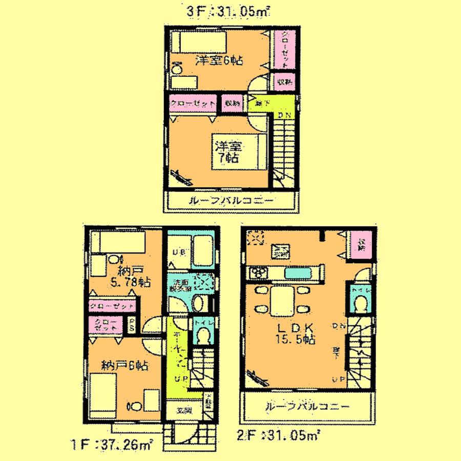 Floor plan. 19,800,000 yen, 4LDK, Land area 99.89 sq m , Building area 99.36 sq m located view in addition to this, It will be provided by the hope of design books, such as layout. 