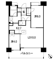 Floor: 2LDK + WIC + SIC, the occupied area: 50.42 sq m, Price: 29,950,000 yen, now on sale