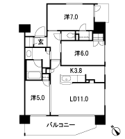 Floor: 3LDK + WIC + SIC, the occupied area: 70.13 sq m, Price: 43,950,000 yen, now on sale