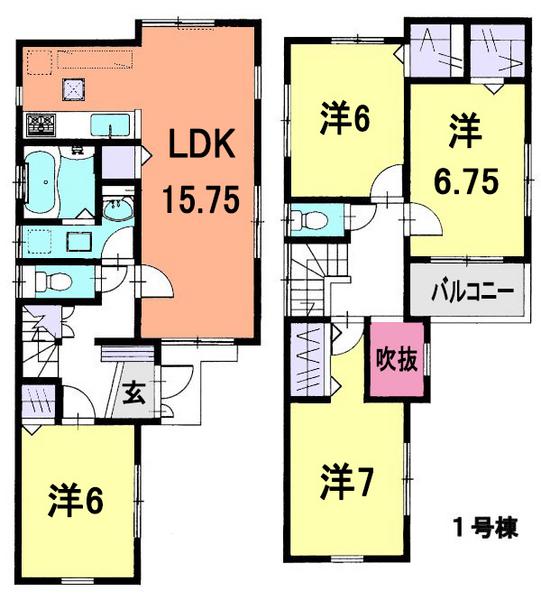 Floor plan. 37,800,000 yen, 4LDK, Land area 106.68 sq m , Building area 99.78 sq m