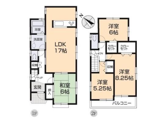 Floor plan. 32,800,000 yen, 4LDK, Land area 149.1 sq m , Building area 103.5 sq m floor plan