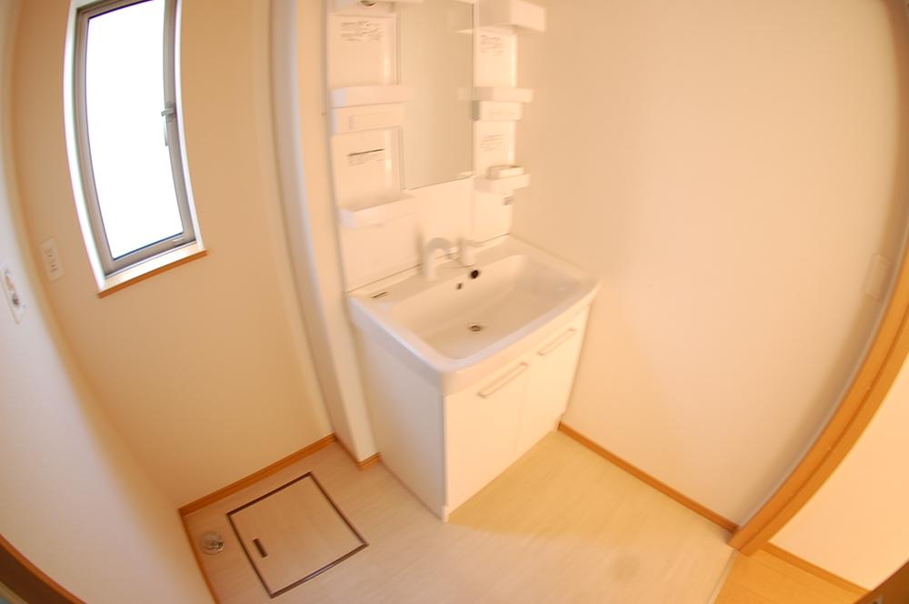 Wash basin, toilet. Wash basin with a shower of big success in the morning of the dressing