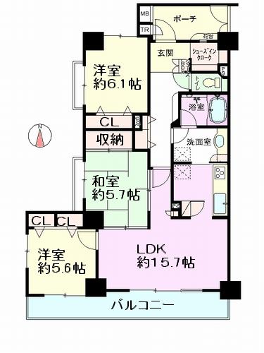 Floor plan. Renovation completed