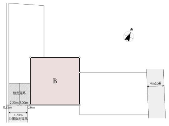 Compartment figure. Land price 13.6 million yen, Land area 121.71 sq m compartment view