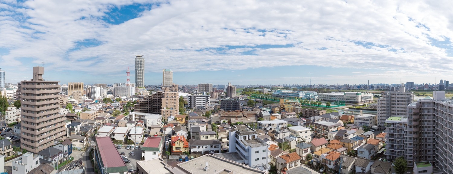 Building structure. Actual view from the 12th floor building (October 2013 shooting. View ・ Landscape each floor ・ It varies by each dwelling unit, It is not intended to be guaranteed over the future)
