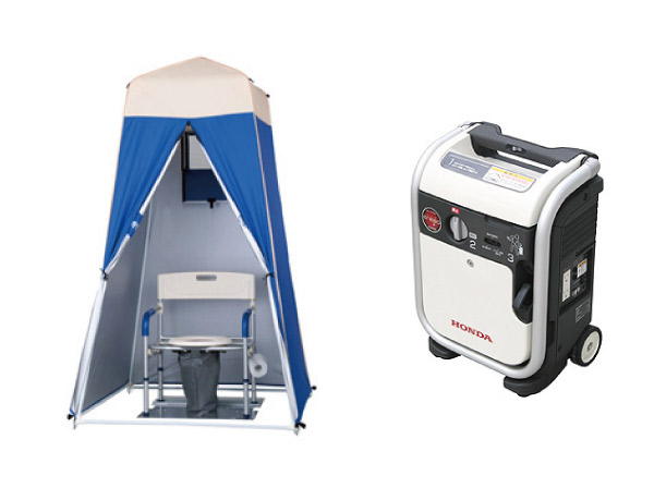 earthquake ・ Disaster-prevention measures.  [Disaster prevention items] Set up a disaster prevention warehouse of two places on the first floor. You can stockpile the disaster prevention items that will help in the event of a disaster.