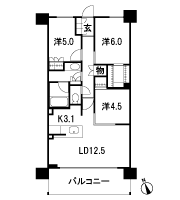 Floor: 3LDK + WIC, the occupied area: 70.68 sq m