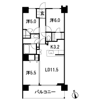 Floor: 3LDK + 2WIC, occupied area: 70.11 sq m