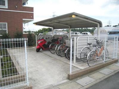 Other common areas. Covered bicycle parking free