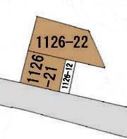 Compartment figure. Land price 12.8 million yen, Land area 93.82 sq m