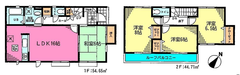 Floor plan. 28.8 million yen, 4LDK, Land area 202.1 sq m , Building area 99.36 sq m