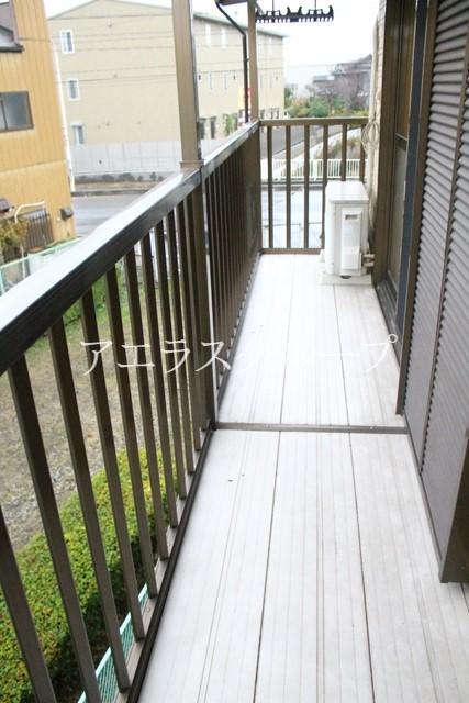 Balcony. Your laundry also dries quickly