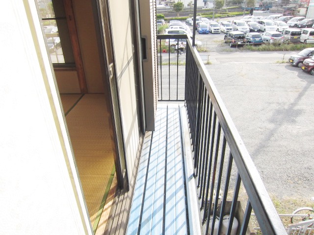 Balcony. Bright balcony sunny