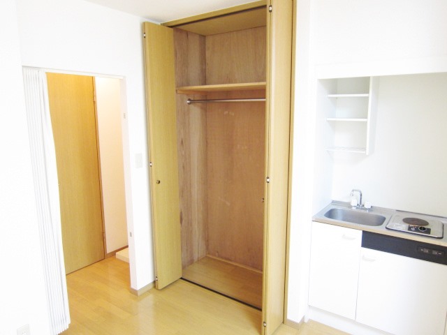 Receipt. Convenient closet clothes storage