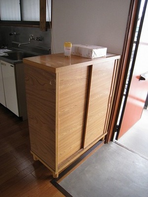 Entrance. Clean cupboard