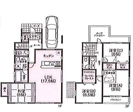 Floor plan. 37,800,000 yen, 4LDK, Land area 120.12 sq m , Building area 113.86 sq m