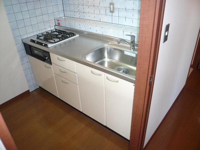 Kitchen. 2-neck is a gas stove with a system Kitchen.