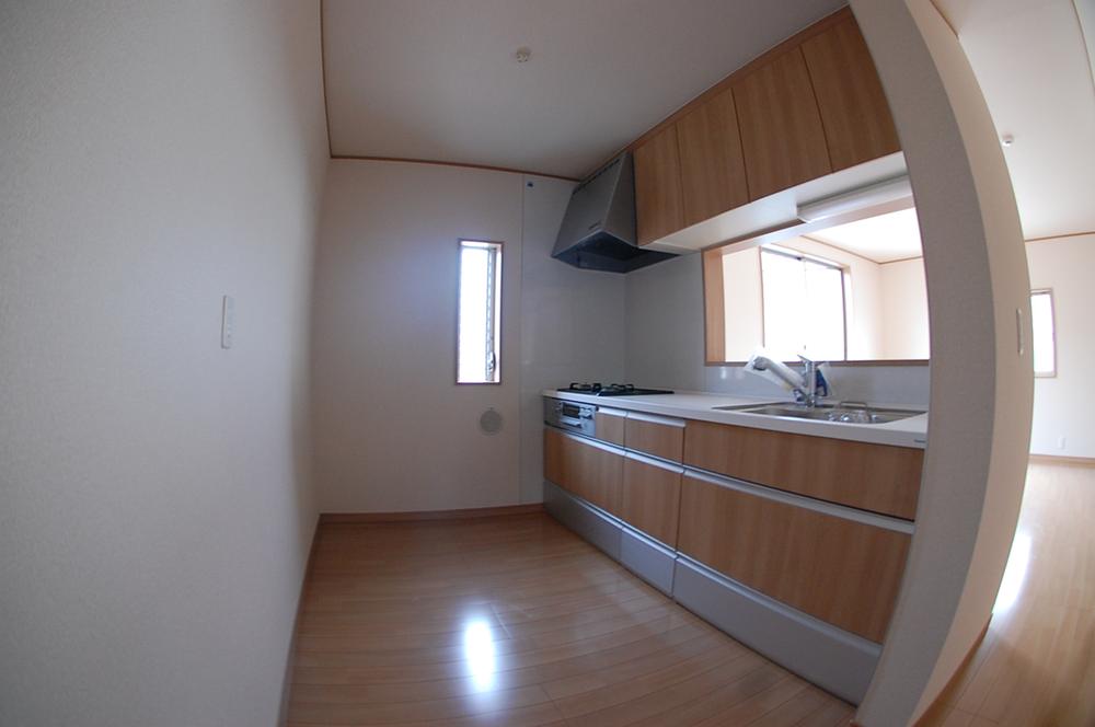 Kitchen. Face-to-face kitchen living room overlooking