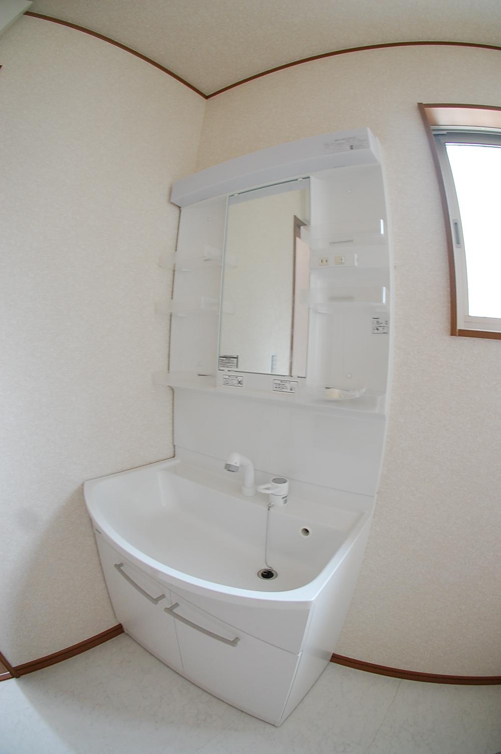 Wash basin, toilet. Wash basin with a shower of big success in the morning of the dressing