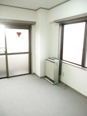 Living and room. Two windows, Bright studio in the two-sided lighting