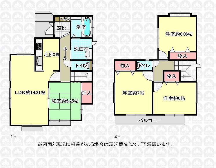 Floor plan. 33,800,000 yen, 4LDK, Land area 111.37 sq m , Building area 92.42 sq m