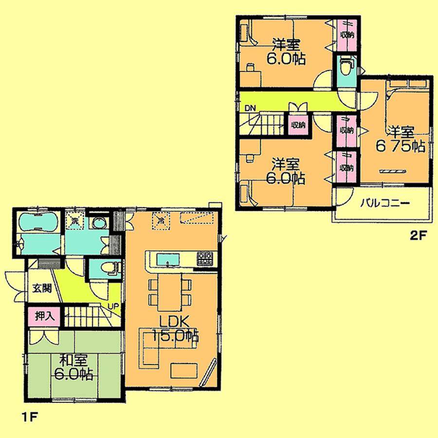Floor plan. 25,900,000 yen, 4LDK, Land area 95.86 sq m , Building area 95.64 sq m located view in addition to this, It will be provided by the hope of design books, such as layout. 