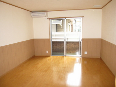 Living and room. Stylish two-tone color