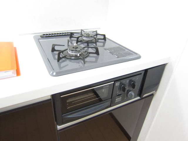 Kitchen. It comes with a gas stove.