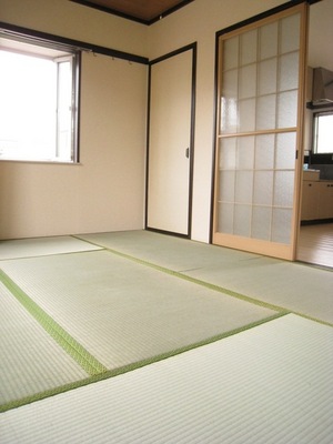 Living and room. Japanese-style room 6 Pledge of two-sided lighting