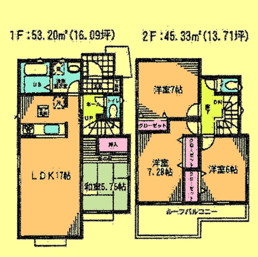 Floor plan. 19,800,000 yen, 4LDK, Land area 119.5 sq m , Building area 98.53 sq m located view in addition to this, It will be provided by the hope of design books, such as layout. 