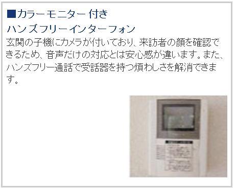 Security equipment. Color TV interphone, You can also check a suspicious person. 