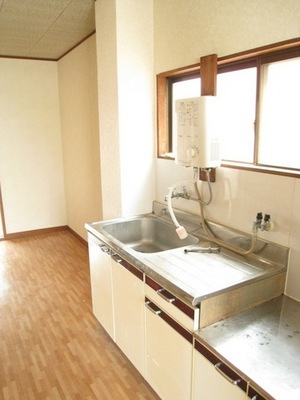 Kitchen. Bright kitchen with window