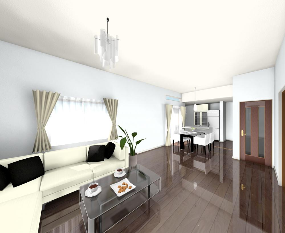 Rendering (introspection). ◇ living Rendering ◇ body friendly with a floor heating living ☆ Dust also danced not because there is no wind, Friendly heating in your skin that does not even dry