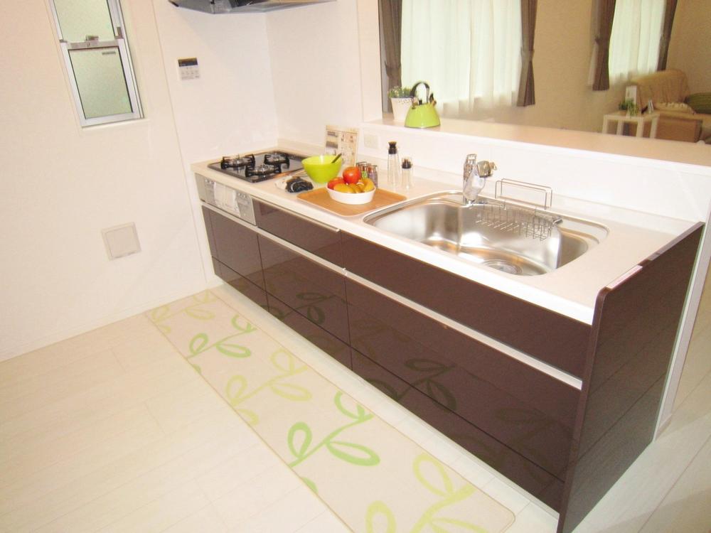 Same specifications photo (kitchen). Kitchen construction cases (same specifications) artificial marble top of the system Kitchen ☆ Also easy specification care less likely to be scratched