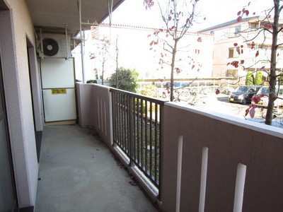 Balcony. Wide balcony