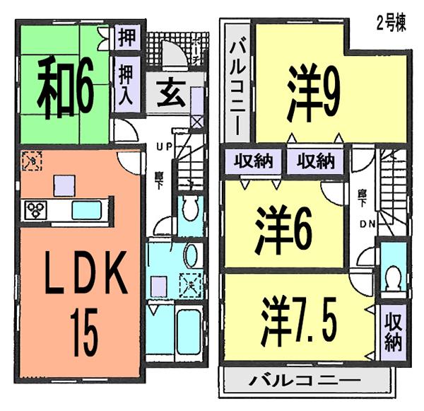 Floor plan. (Building 2), Price 25,800,000 yen, 4LDK, Land area 117.78 sq m , Building area 103.5 sq m