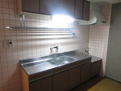 Kitchen. Widely and easy to use kitchen