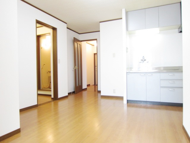 Living and room. Room of the kitchen part reform plan.