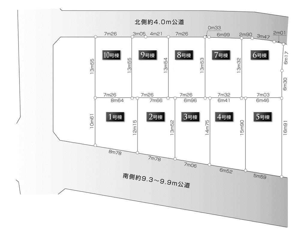 The entire compartment Figure. All 10 buildings (south road 5 compartment Masu throne)