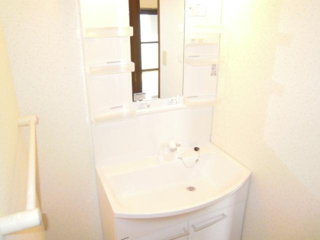 Washroom. There is a happy independent wash basin shower.