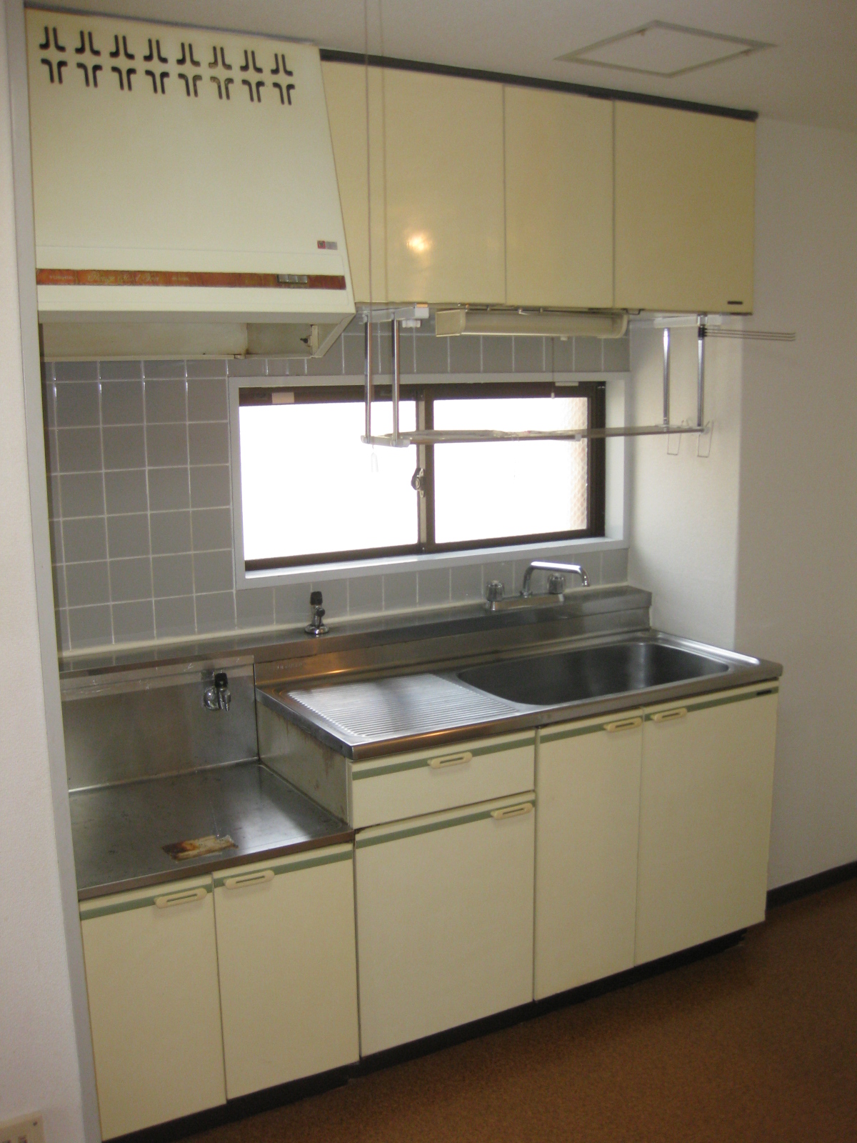 Kitchen. Window with kitchen