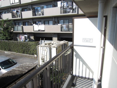 Balcony. In front parking sunny