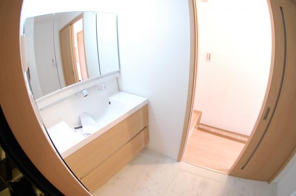 Wash basin, toilet. Wash basin with a shower of big success in the morning of the dressing