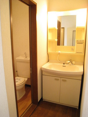 Washroom. Independent wash basin