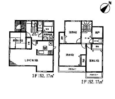Floor plan. 1440m to Saitama high-speed rail "Angyo Totsuka" station