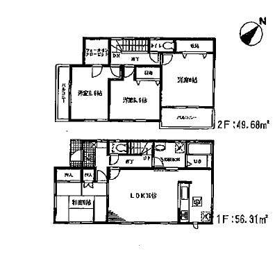 Floor plan. 1440m to Saitama high-speed rail "Angyo Totsuka" station