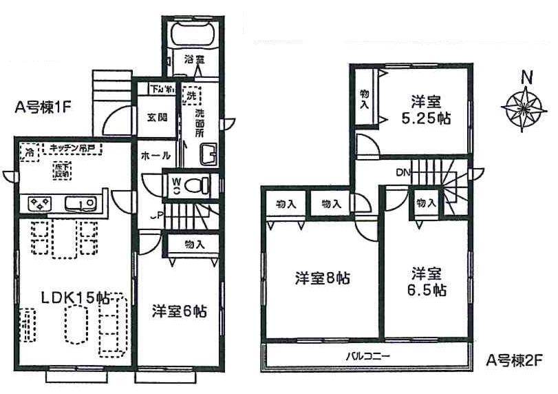 Floor plan. Local guide map