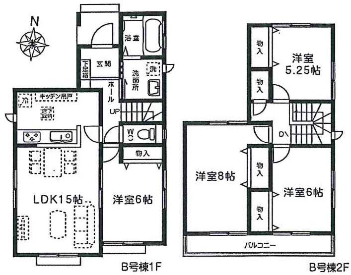 Floor plan. Local guide map