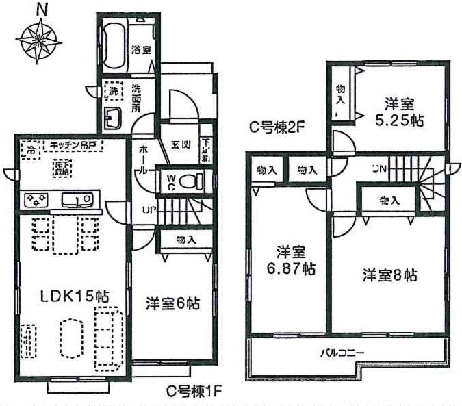 Floor plan. Local guide map